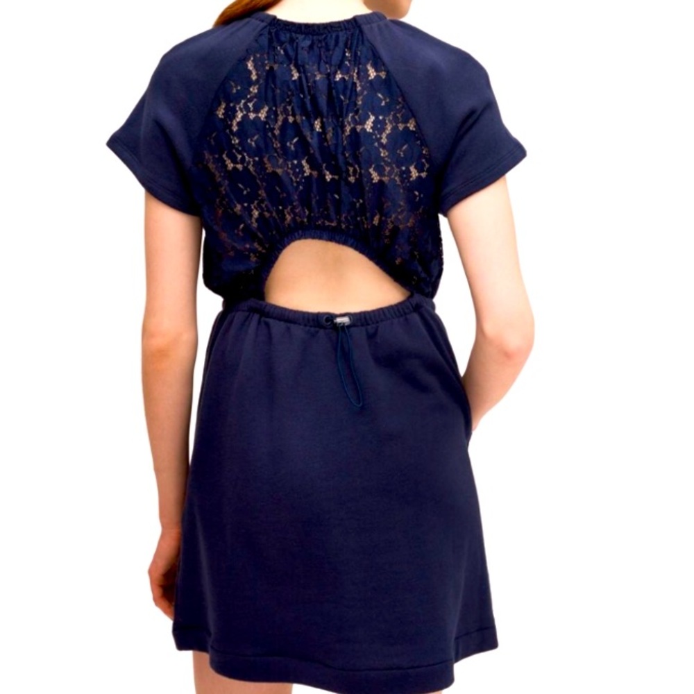 kate spade Navy Blue Lace-Back Short Dress